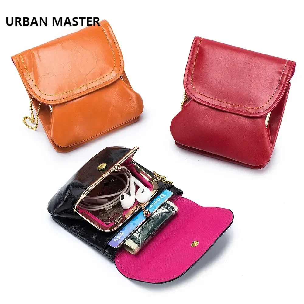 

URBAN MASTER Short Wallet for Women Genuine Cow Leather Ladies Fashion Vintage Coin Purse Small Cute Wallet 2012