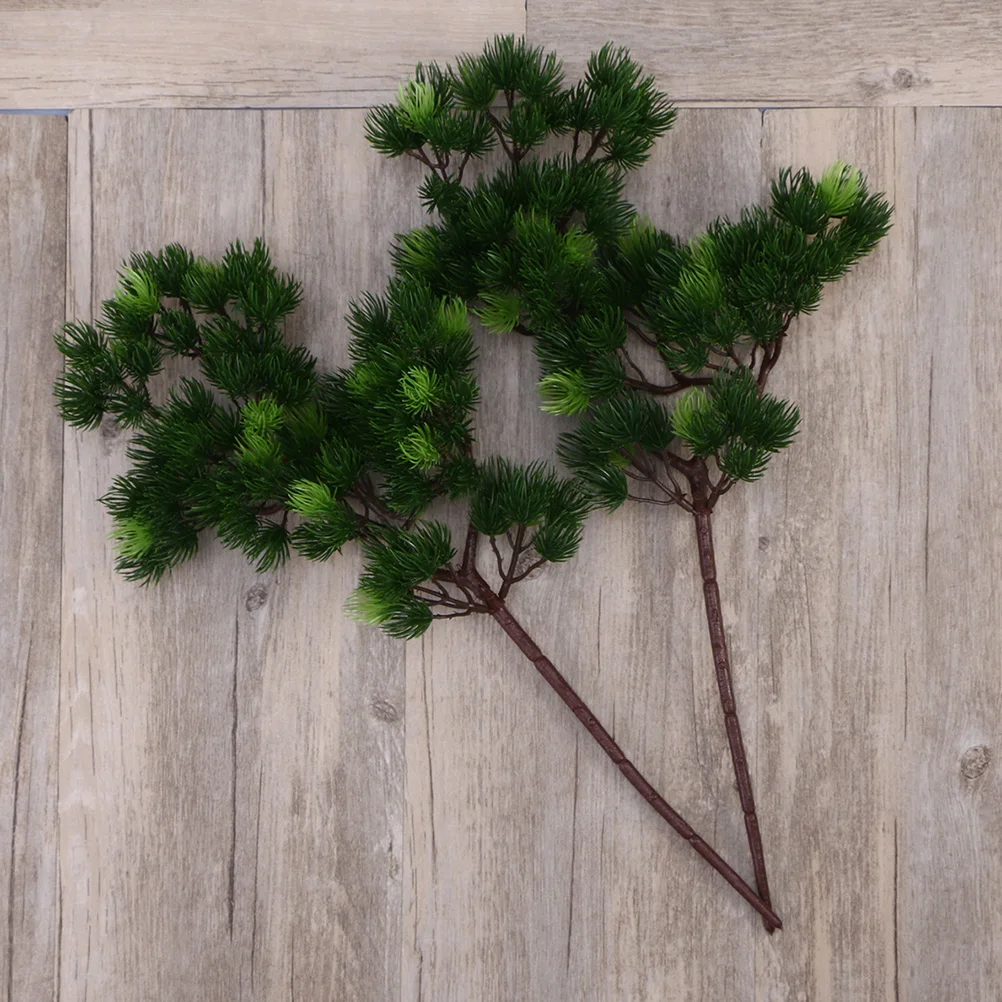 

Artificial Pine Branches Silk Craft Greenery For Home Wedding Party Xmas Decor Simulation Picks Fake Plant Twigs Needle