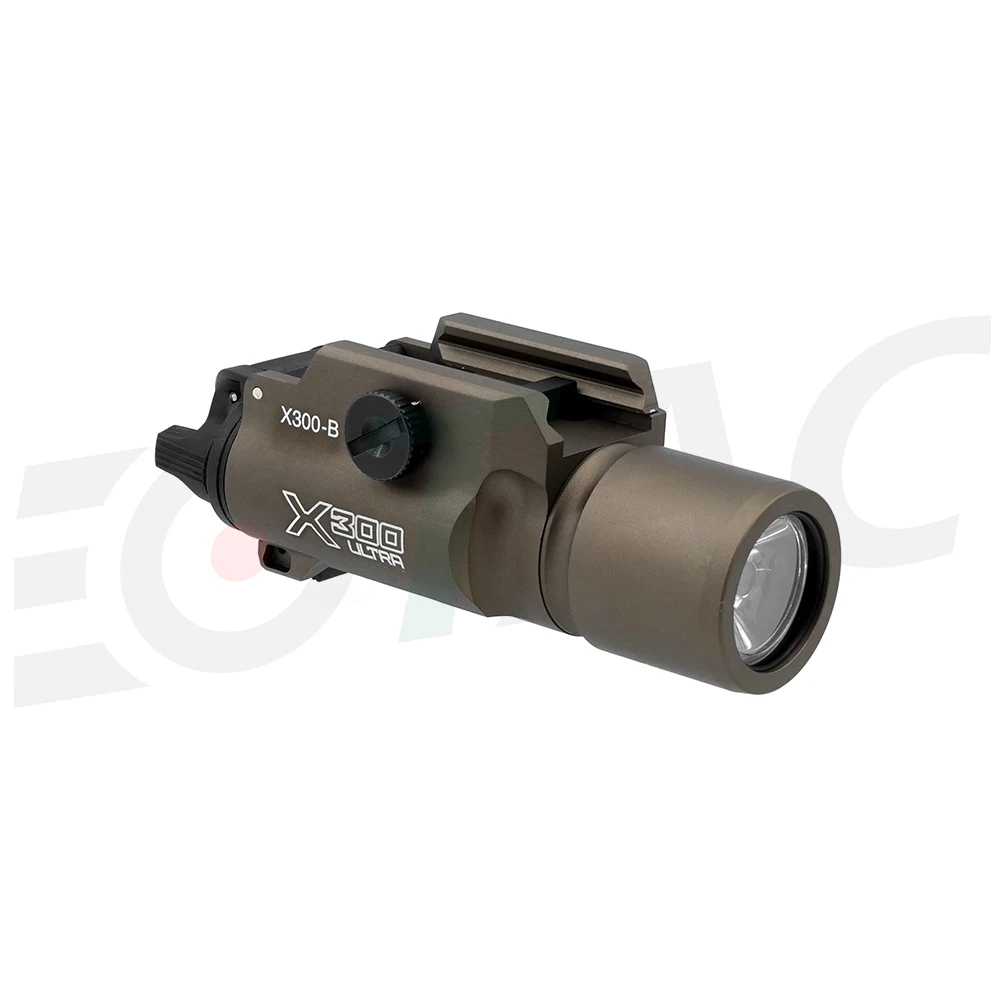 Tactical Metal Flashlight Scout Light SF X300B Ultra Weapon Light 1000 lumens Black and FDE in stock