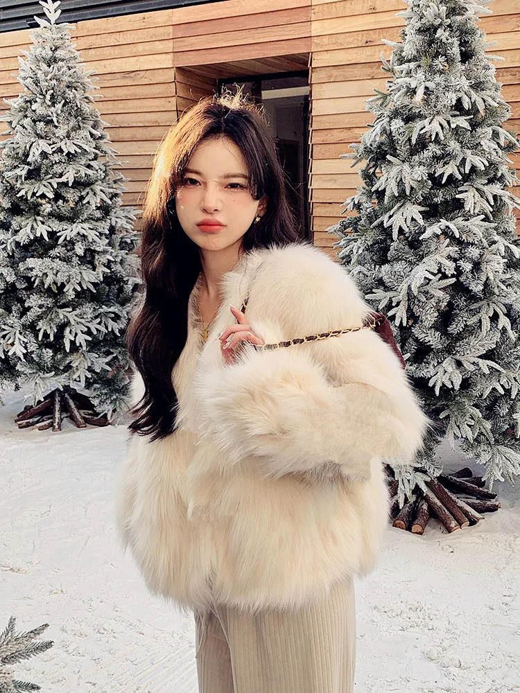 Manteau de fourrure ort pour jeunes femmes, écologique, pliable, pour les déplacements, Long, Sve v-ne, t-shirt à boutons, manteau détail