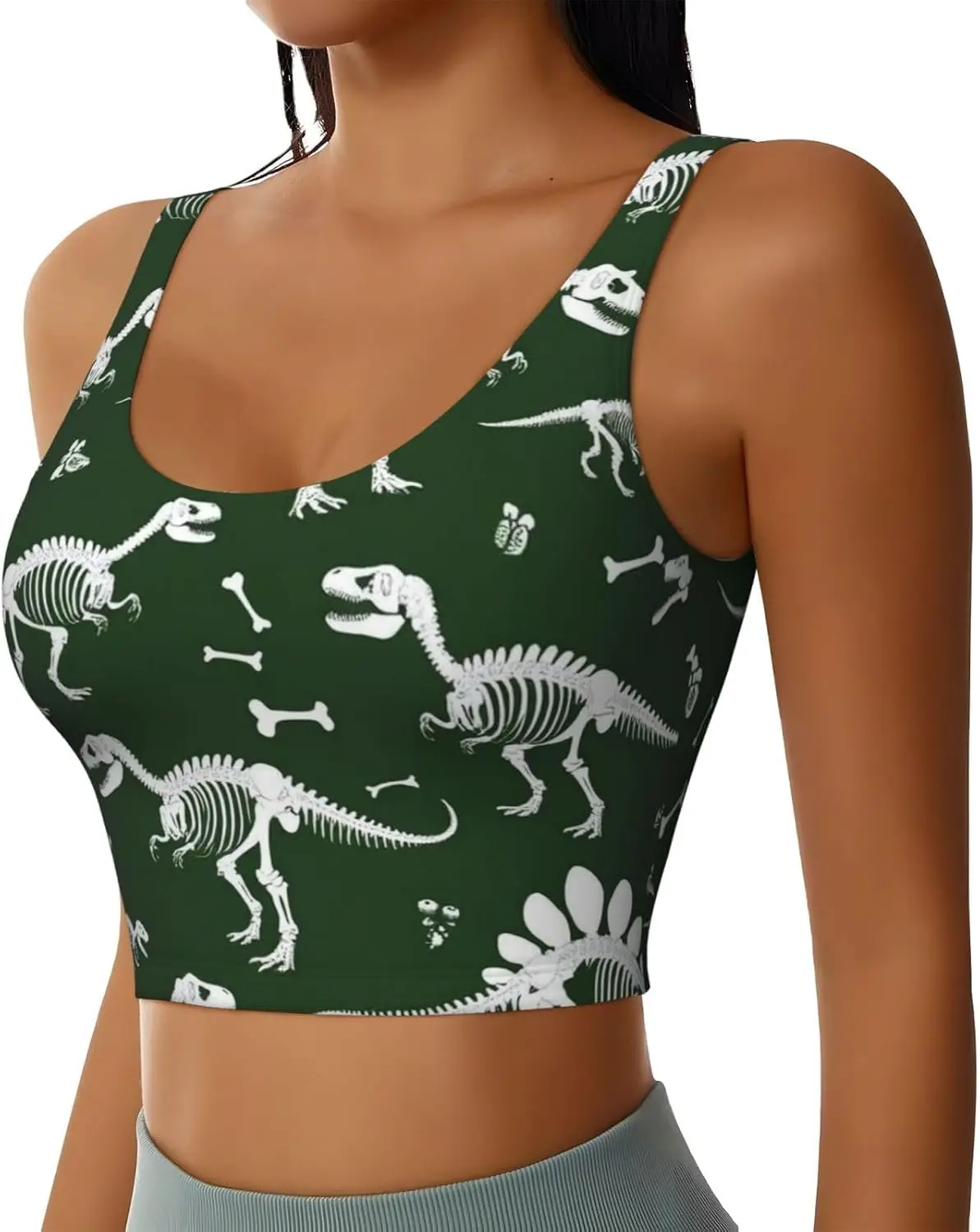 Femmes confortables athlétiques Racerback Yoga débardeurs pour le sport entraînement pour le sport athlétique course randonnée motard Yoga soutien-gorge de gymnastique