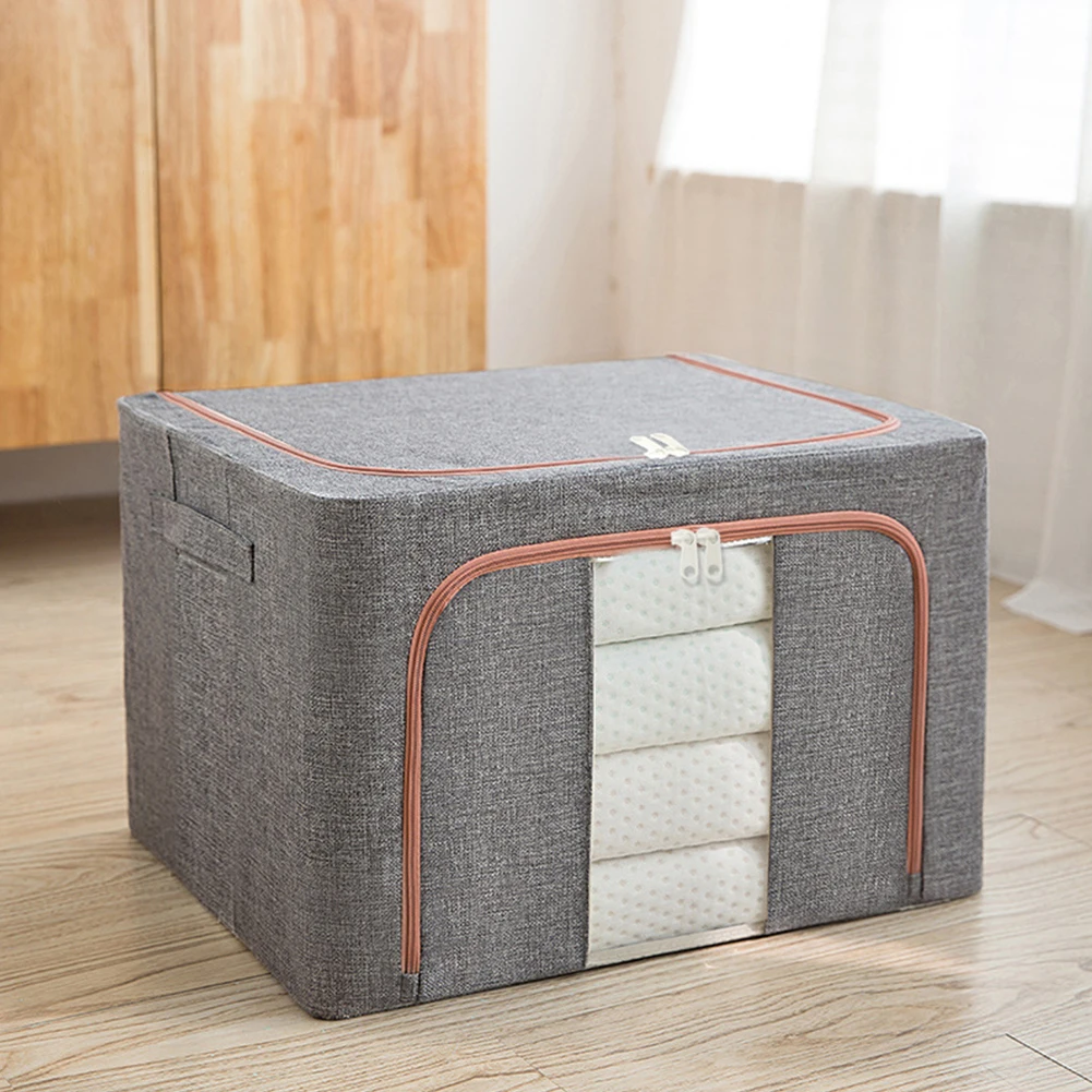 Foldable Storage Organizers Clothes Blanket Quilt Organizer Box Large Capacity Closet Sweater Storage Clothes Cabinet Organizer