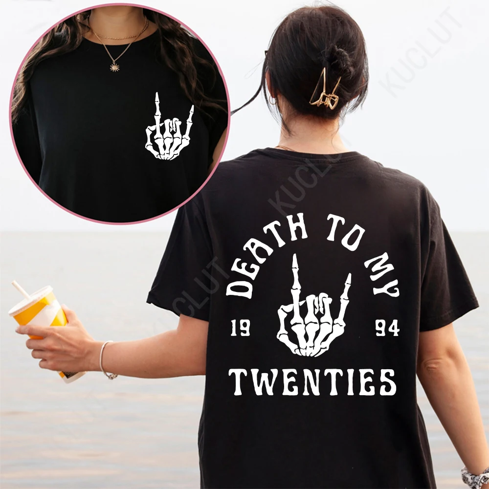 30th Birthday Shirt for Women Death To My Twenties Funny Tee Death To My Youth Dirty Thirty Tshirt Rip To My Twenties Tee