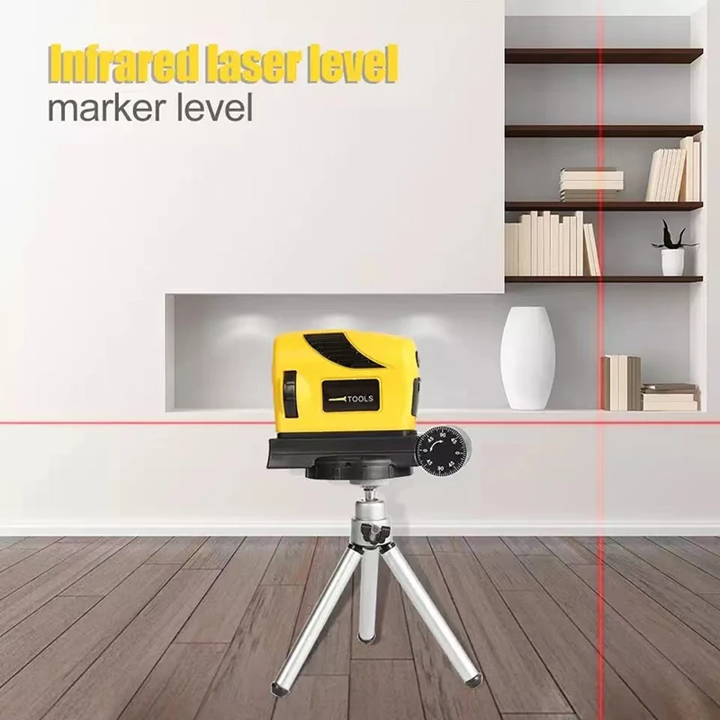 Mini Laser Level Prism Level Red Line Laser Guide Straight Line Digital Laser Spirit Level Laser Leveling Unit Laser Receiver