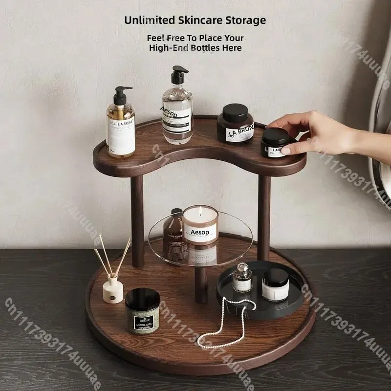 Multi‑Layer Desktop Storage Rack, Cosmetics Organizer Display Stand Countertop Holder For Home Tidying