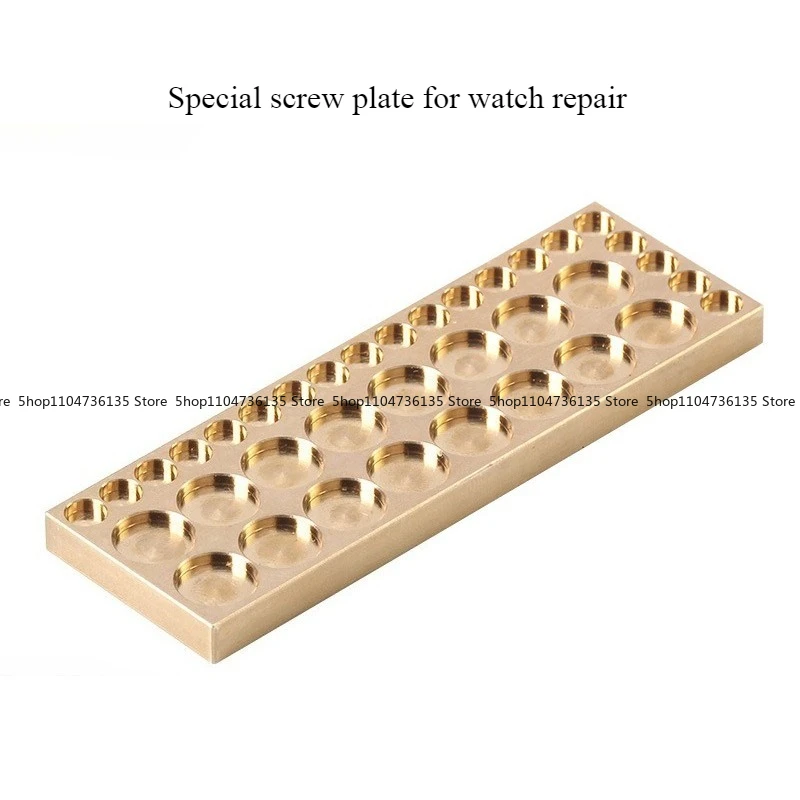 Watch Repair 36-hole Screw Plate, Screw Clock Small Parts Storage Accessories, Place All-copper Movement Screw Placement Plate
