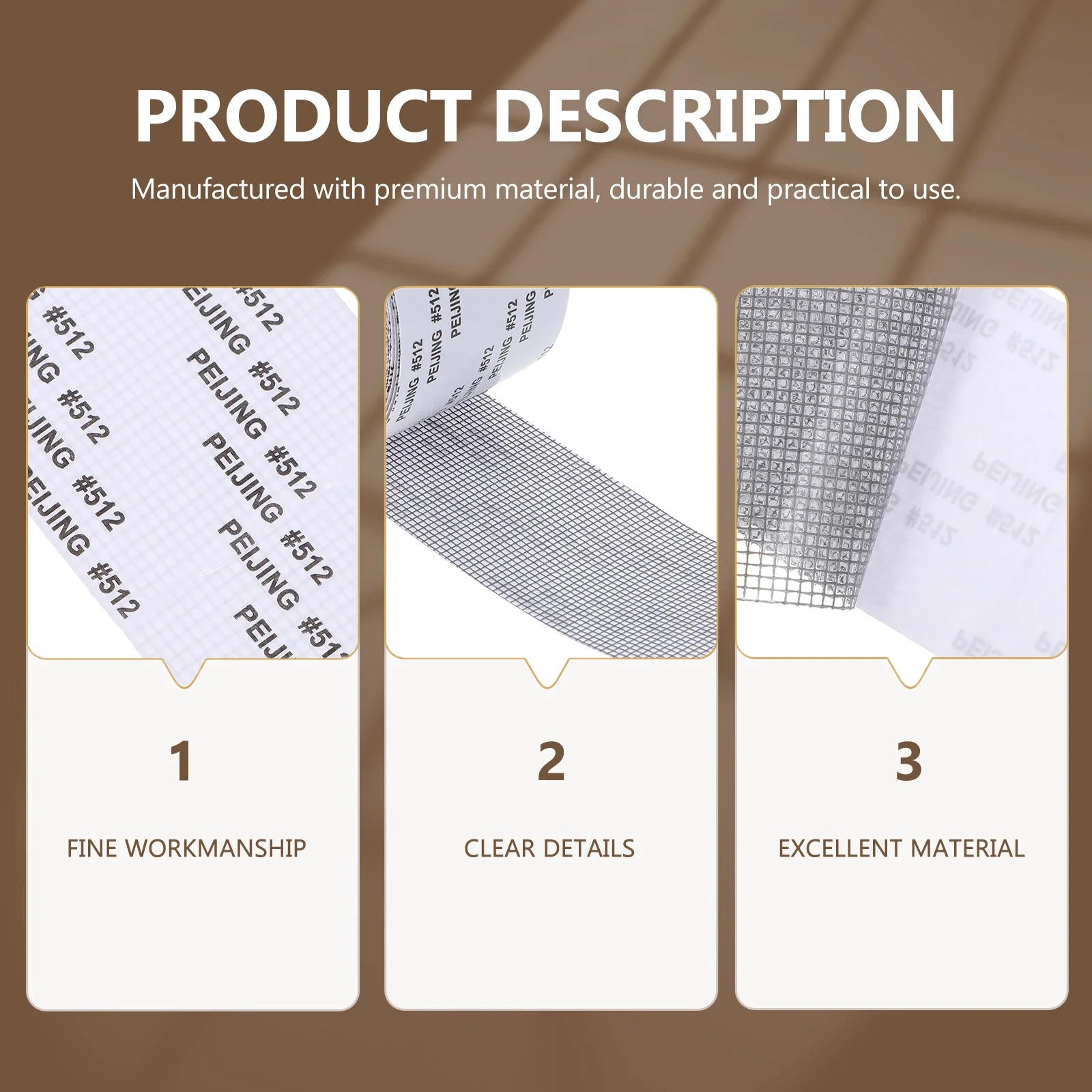 

1 Roll Breathable Screen Door Tape Repair Kit Strong Adhesion PVC Material Prevents Insects Easy Cut to Size No Tools Needed