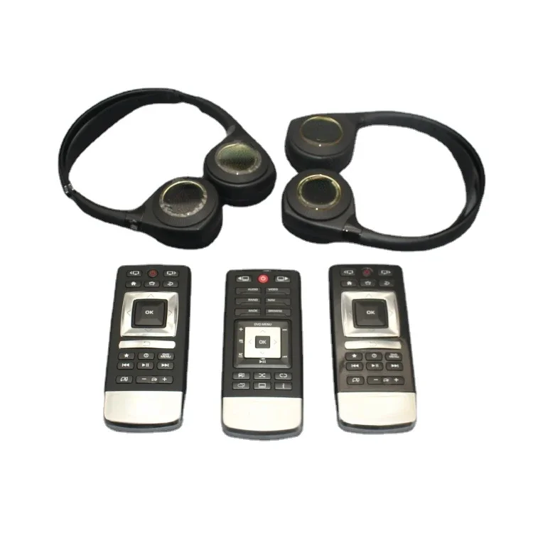 1Pc for Range Rover Executive Sport Sport Sport Discovery 5 Five Star Pulse Rear Entertainment TV Remote Control Earphones