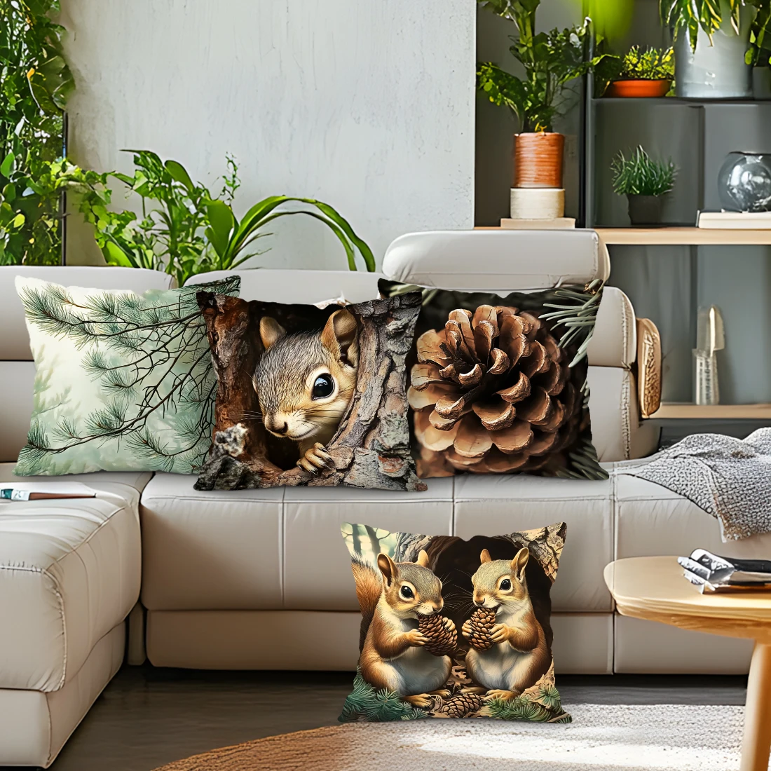 

pine Cushions Pillowcase Polyester Cushion Cover Throw Pillow Sofa Decoration Pillowcover Home Decor