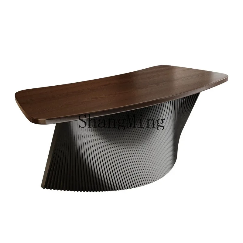 

CL minimalist modern home desk boss desk special-shaped tea table writing desk fan-shaped calligraphy table