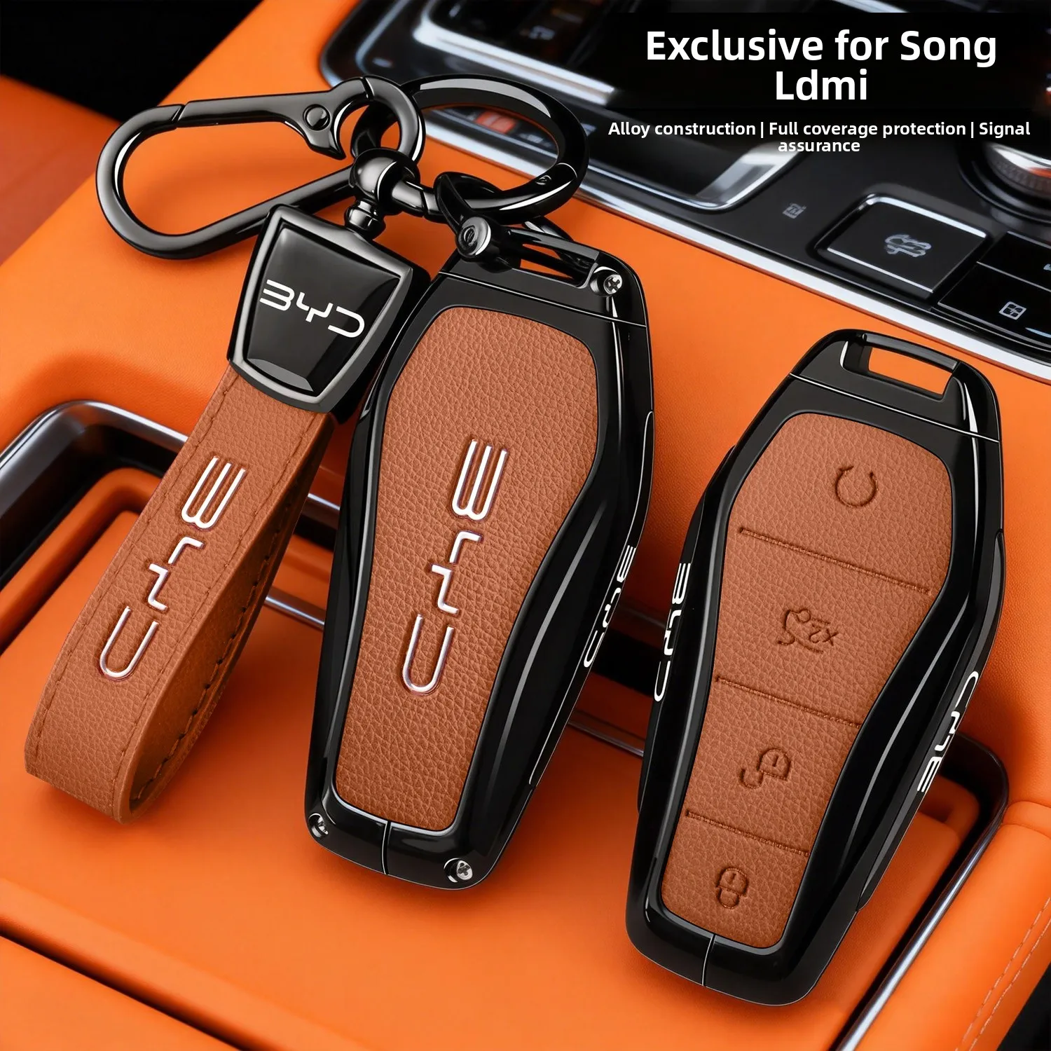 2026 New Full Coverage  Clip Car Key Cover for BYD Song L DMI 242526 Models Men's Women's Styles Available Premium Feel