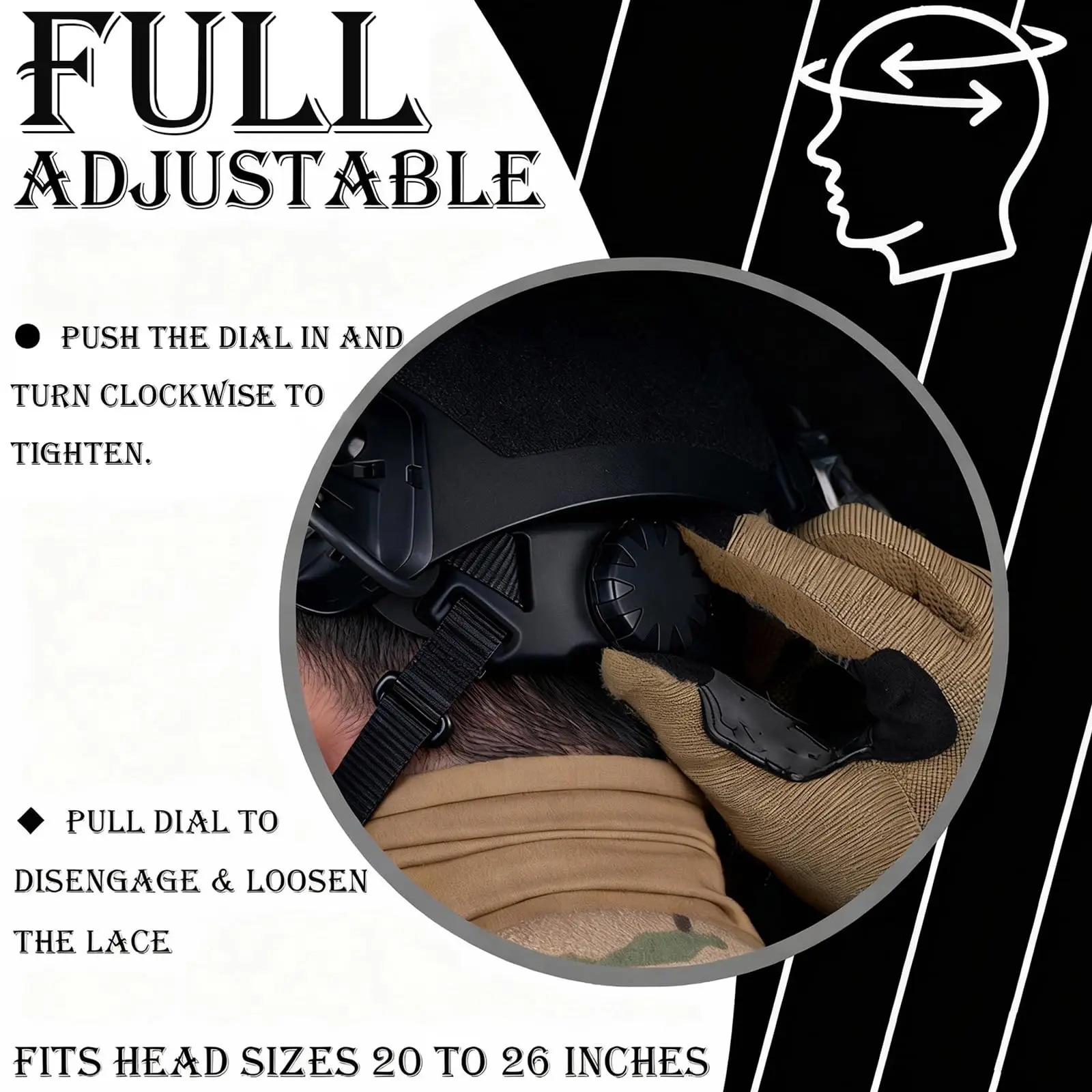 Casco táctico camuflaje con pasamontañas multifuncional airsoft - imagen 3
