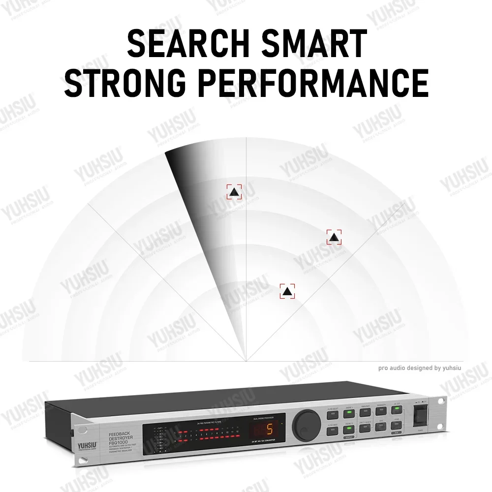 YUHSIU Professional Feedback Destroyer Automatic And Ultra-Fast Performance Stage Automatic Anti-Howling Mic Frequency Shifter