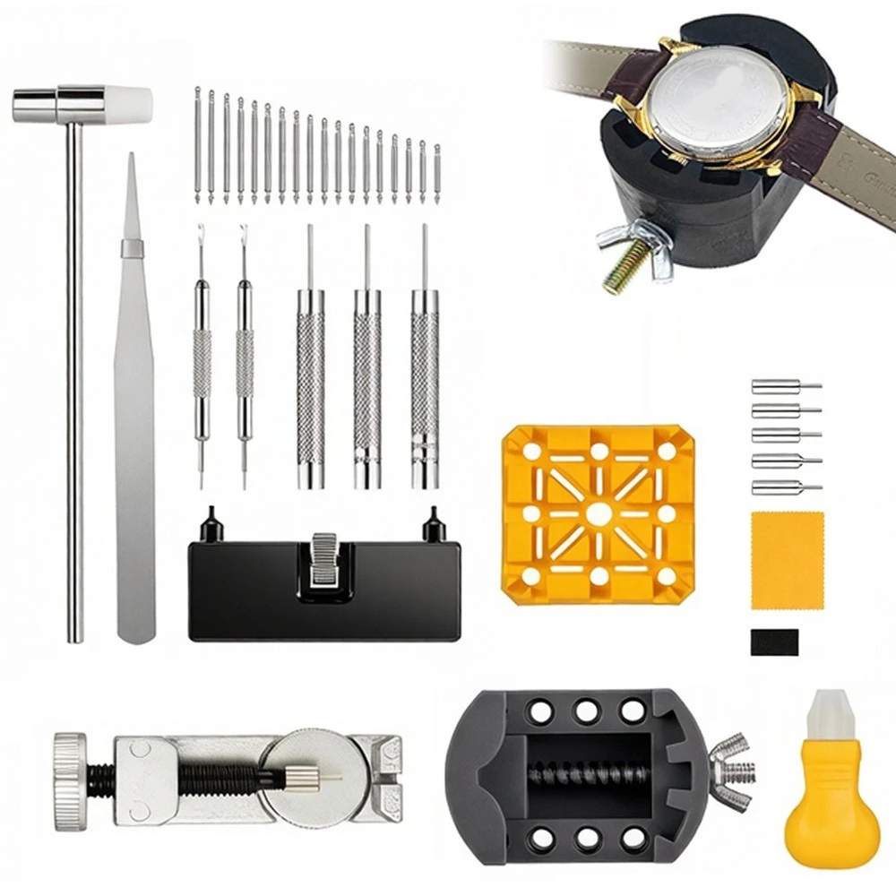 Set di 72 Utensili per Orologeria, Strumenti per Orologi, Apri Cassa, Riparazione