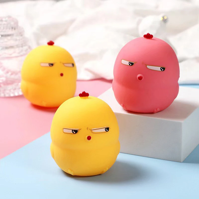 New Cute Cartoon Chick Bird Squeeze Toy Stress Relief Toy Soft Mochi Toys Slow Rebound Toys For Adult Children Gifts