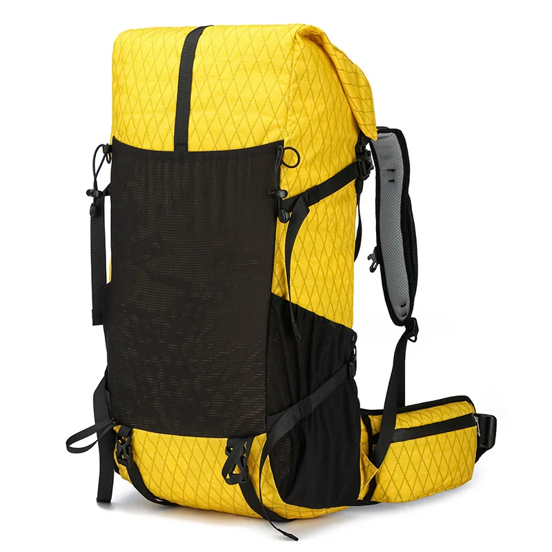 

Outdoor Mountaineering Bag X-PAC Lightweight Hiking Off-road Camping Backpack Adjustable Shoulder Strap Roll-top Fitness Bag