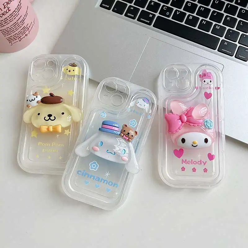 Purin Cinnamoroll Dog Melody Rabbit Phone Case For iPhone 12 15 11 14 Pro Max 13 Mini Xs Xr X 7 6 8 15 Plus 6s Cover