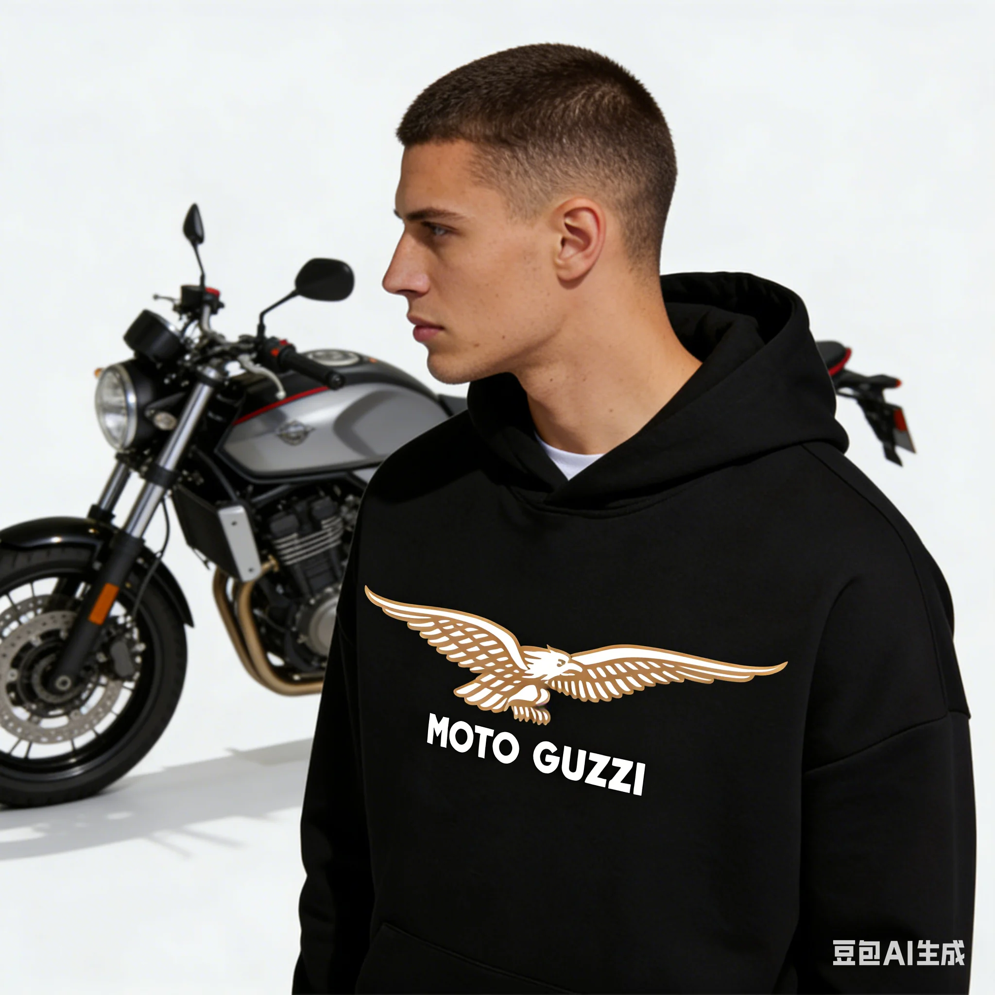 

Новая мужская толстовка MOTO GUZZI с принтом, коллекция осень-зима 2026, хлопковая, удобная, свободного кроя, универсальная для дома и улицы