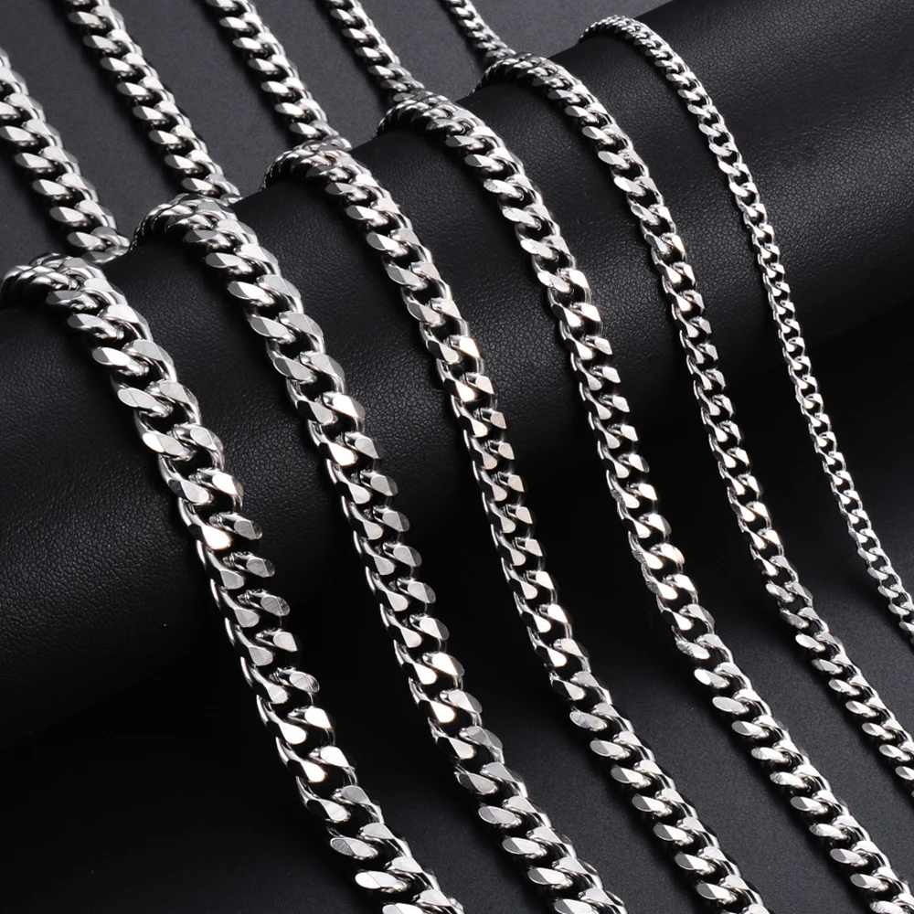 Cadena Unisex en Acero Inoxidable 3mm