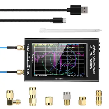 Upgraded nanovna-f V2 vector network analyzer 50kHz-3000MHz HF VHF UHF VNA antenna analyzer 4.3" spectrum analyzer 5000mA-h