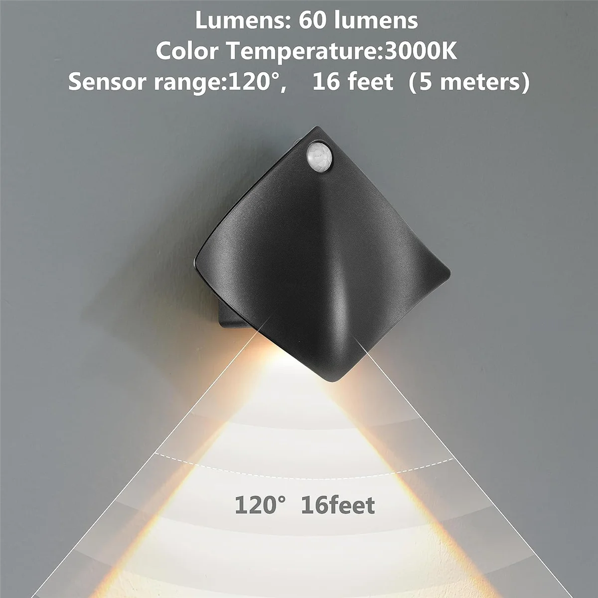 ABNP Sensor Wall Sconces, Magnetic LED Wall Lights with Motion Detection, Wireless Wall Lamp with Battery Operated 2Pcs