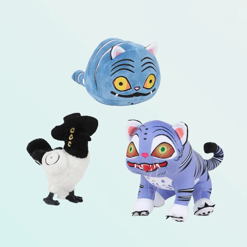 

Kpop Demon Hunters Tiger Plush Toys Set Soft Stuffed Animals Realistic Cute Home Decor Kids Gifts for Boys Girls Birthday Party