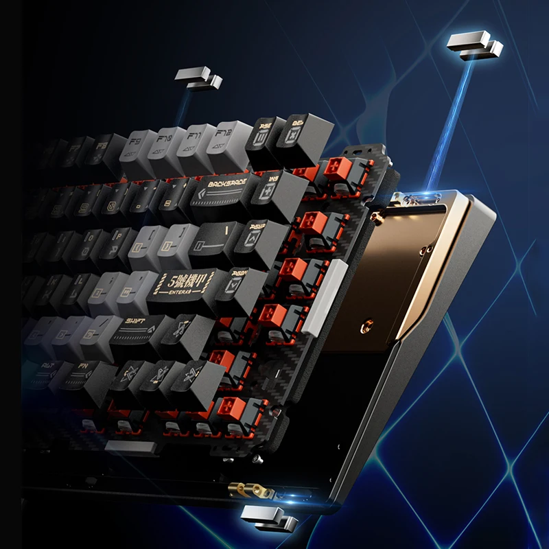 2025 VGN Flash Electromagnetic Switch Keyboard 75 Gaming Customized Gasket Hot Swap Low Latency Mechanical Keyboard