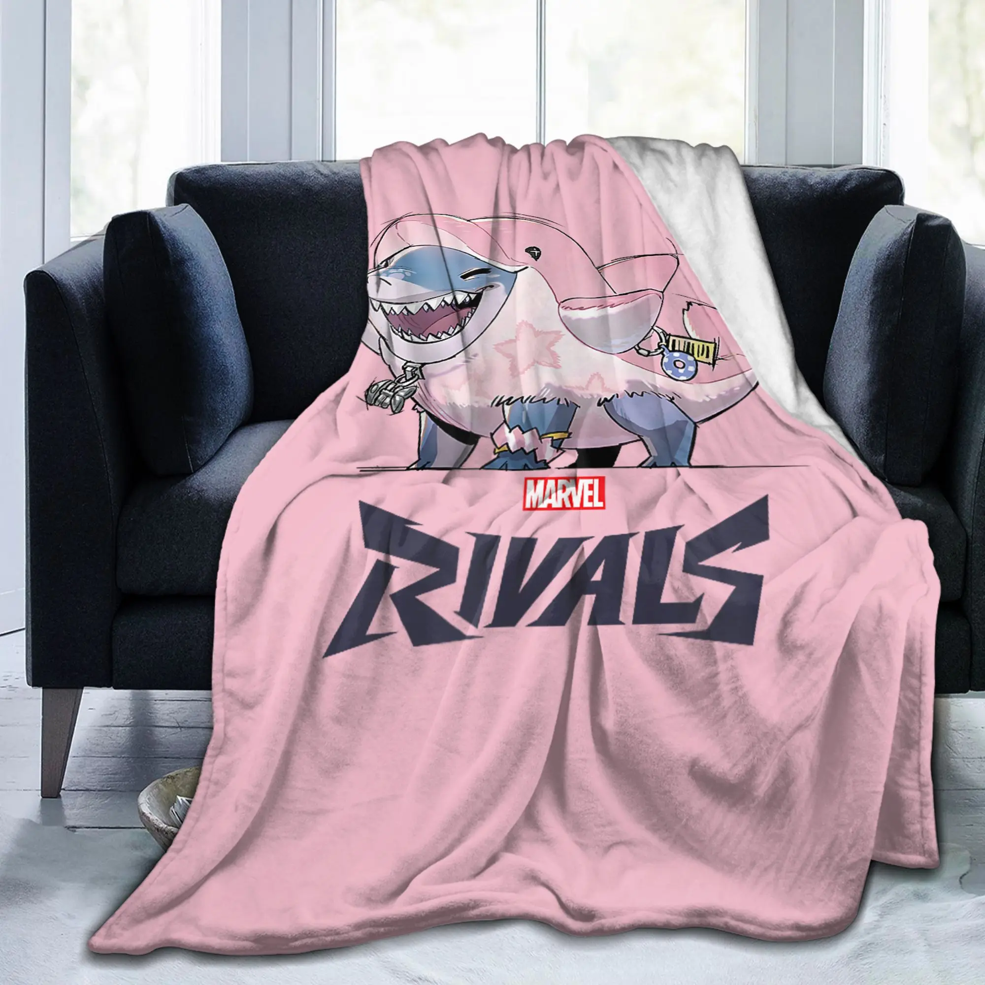 مارفل منافسين جيف ذا لاند القرش بطانية محبوكة لطيف تمويه غامض رمي البطانيات السرير المحمولة لينة الدافئة متعددة الوظائف لحاف