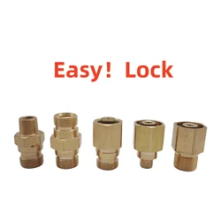 TR22 Brass Adapter FINDER M22 G1/4’’G3/8’’ Thread Easy Lock Connector For Karcher HD HDS Spray Gun Lance Hose Pressure Washer