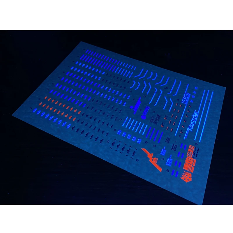 Naklejki modelowe naklejki na wodę do 1/100 MB styl Aile Strike naklejki fluorescencyjne modele akcesoria do zabawek