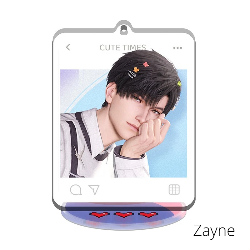 Love and Deepspace 9CM Personaggio Standees Sylus Xavier Zayne Rafayel Caleb Board Stand Anime Cospaly Cartoon Decorazione del desktop