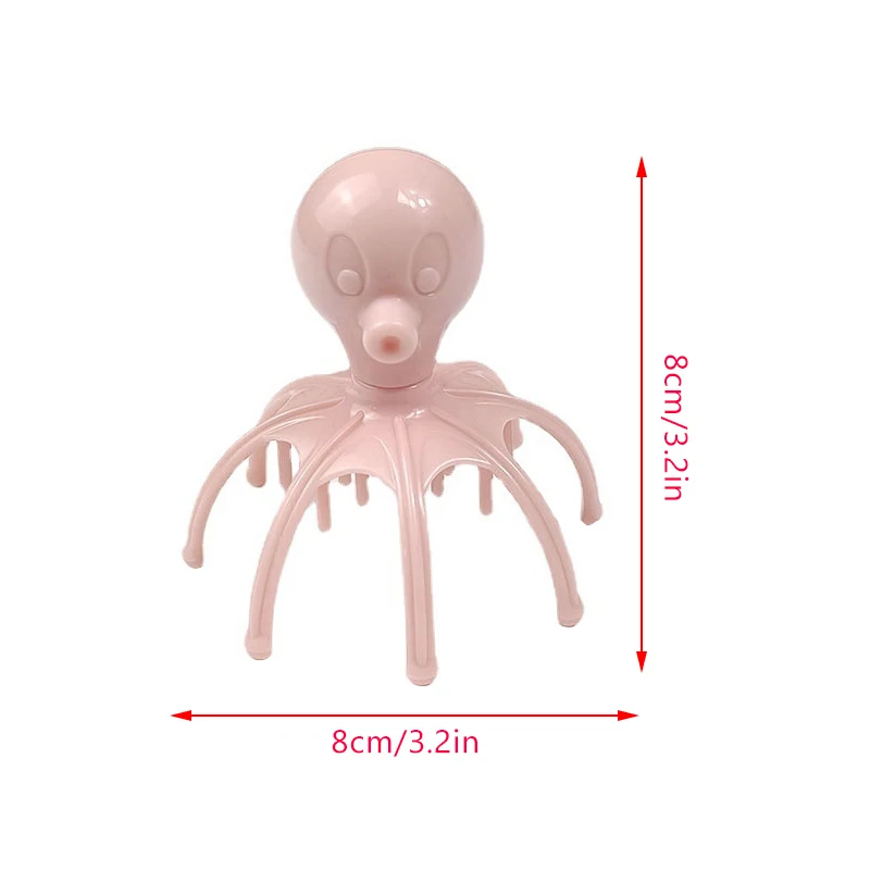 1 قطعة مدلك الرأس مدلك فروة الرأس الاسترخاء الإغاثة الجسم مدلك إزالة توتر العضلات التعب البلاستيك رئيس الاسترخاء مدلك #6