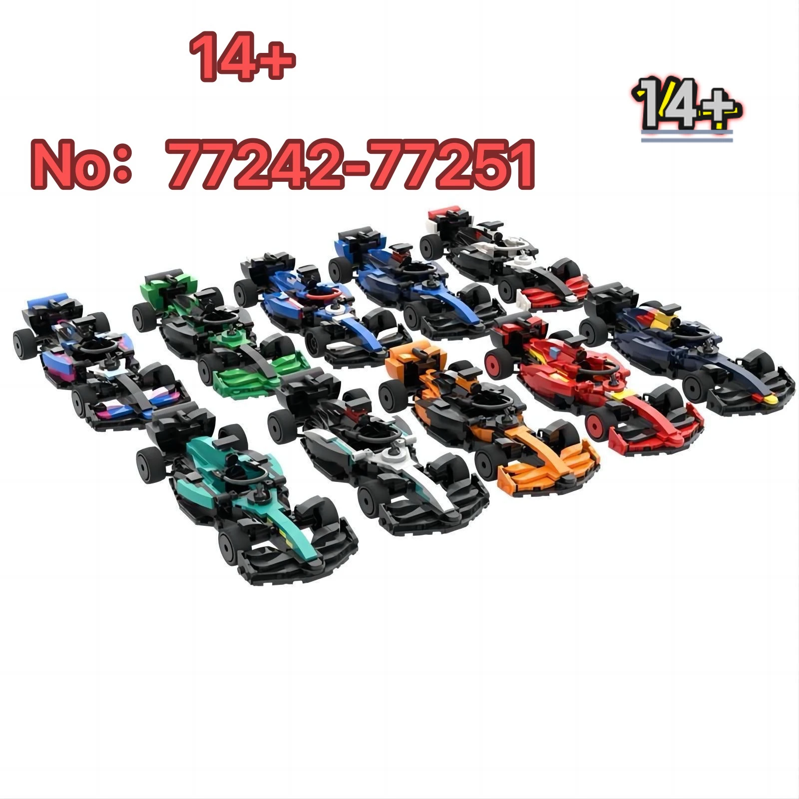 

Disney 2026 NEW 77242-77251 10-Pack Building Set Racing Model Toy Gift for Holiday & Special Occasions