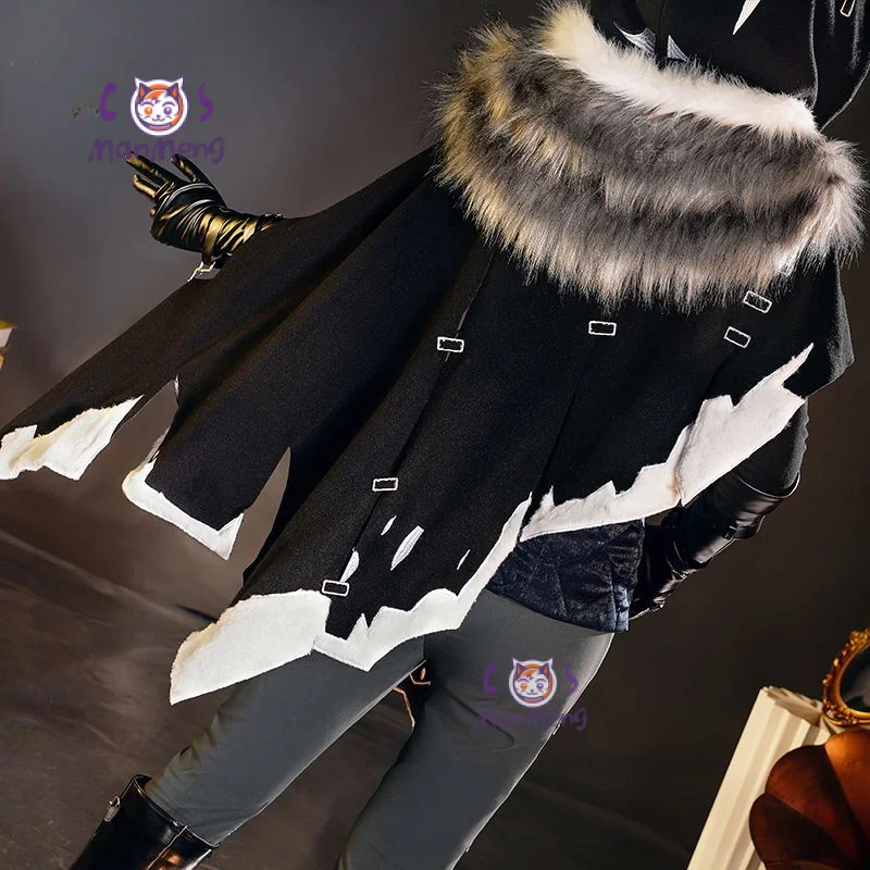 Ithaqua night watchman Costume Cosplay Identity V Uomo Donna gilet scialle guanti cintura set di oggetti di scena festa di Halloween bel uniforme
