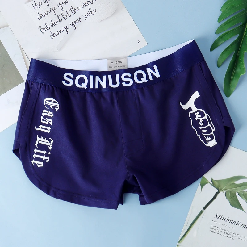 Plus size men's underwear boxers men's shorts are comfortable and breathable, mid rise men's underwear, cotton four corner boxer