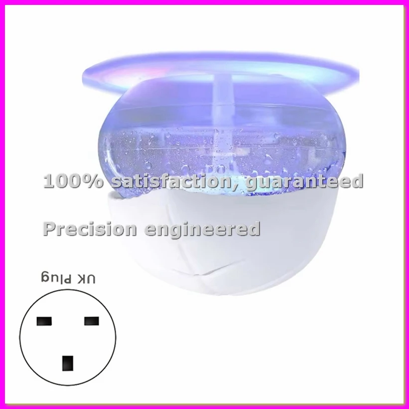 Water-Based Purifier Air Washer Air Fresher with 7 LED Color Changing Light Air Revitalizer & Freshener UK Plug White-ABLA