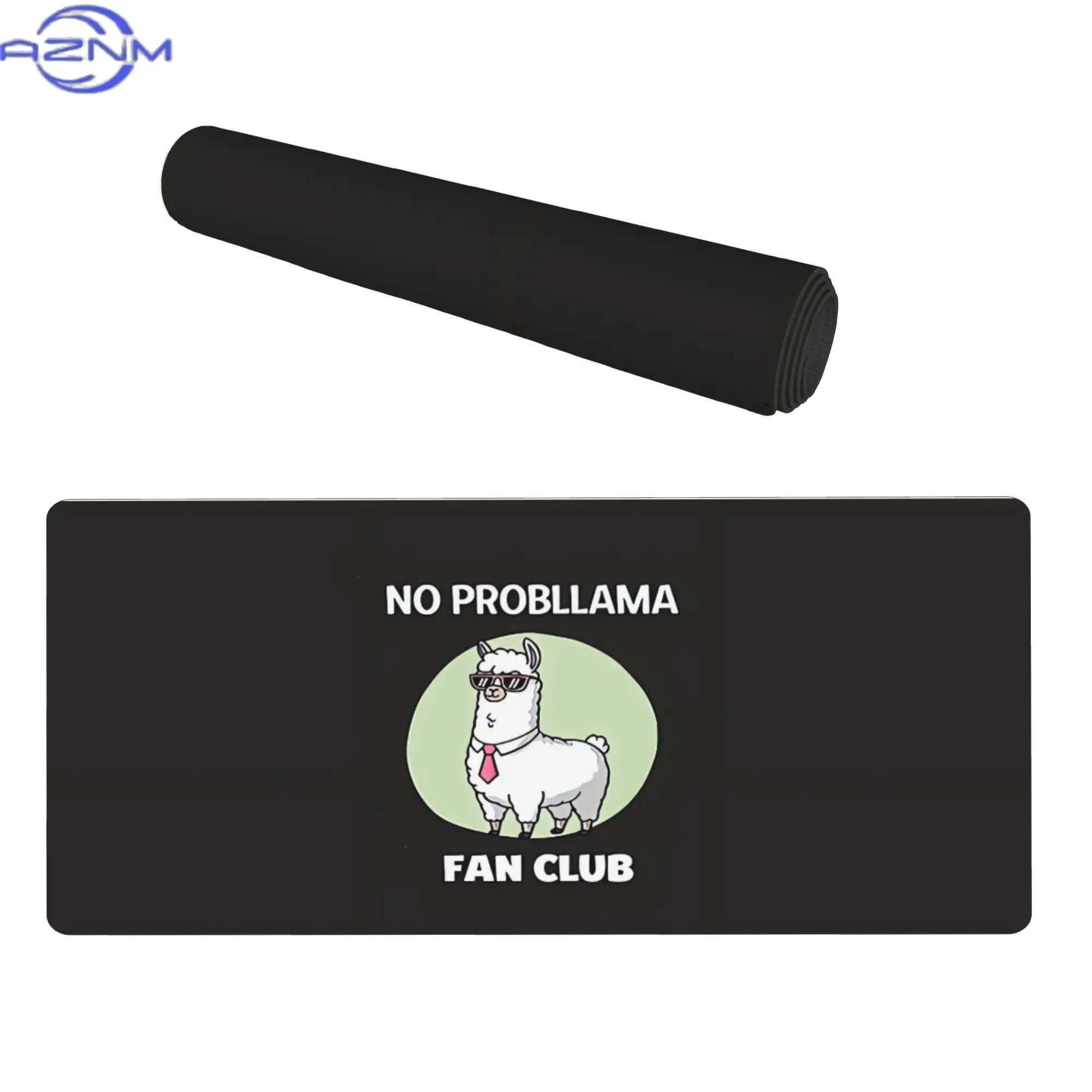 Cool Llama Boss with Shades Desk Mats Modern Keyboard Mat for Home Office or Freelance Workspaces Elevates Your Minimal Desk Loo