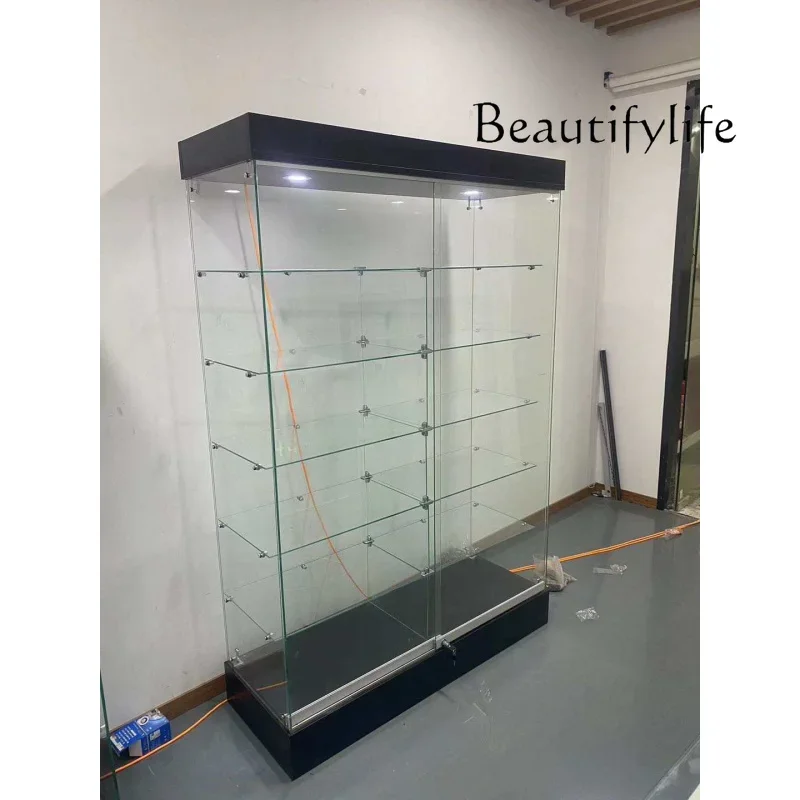 H45 Custom.Factory Custom Full Glass Display Cabinet For Retail Store Decoración Hogar