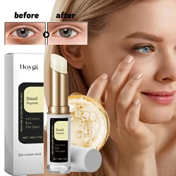 Snail Eye Cream Stick Lightening Dark Circles Collagen Fade Fine Lines Wrinkle Firming Eye Bags Puffiness Moisturizing Eye Cream