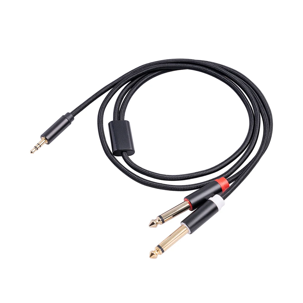 

Optical Audio Cable Gold-Plated Plug Cotton Woven Aluminum Alloy Durable Shielded Signal Cable For Electric Guitar Microphone
