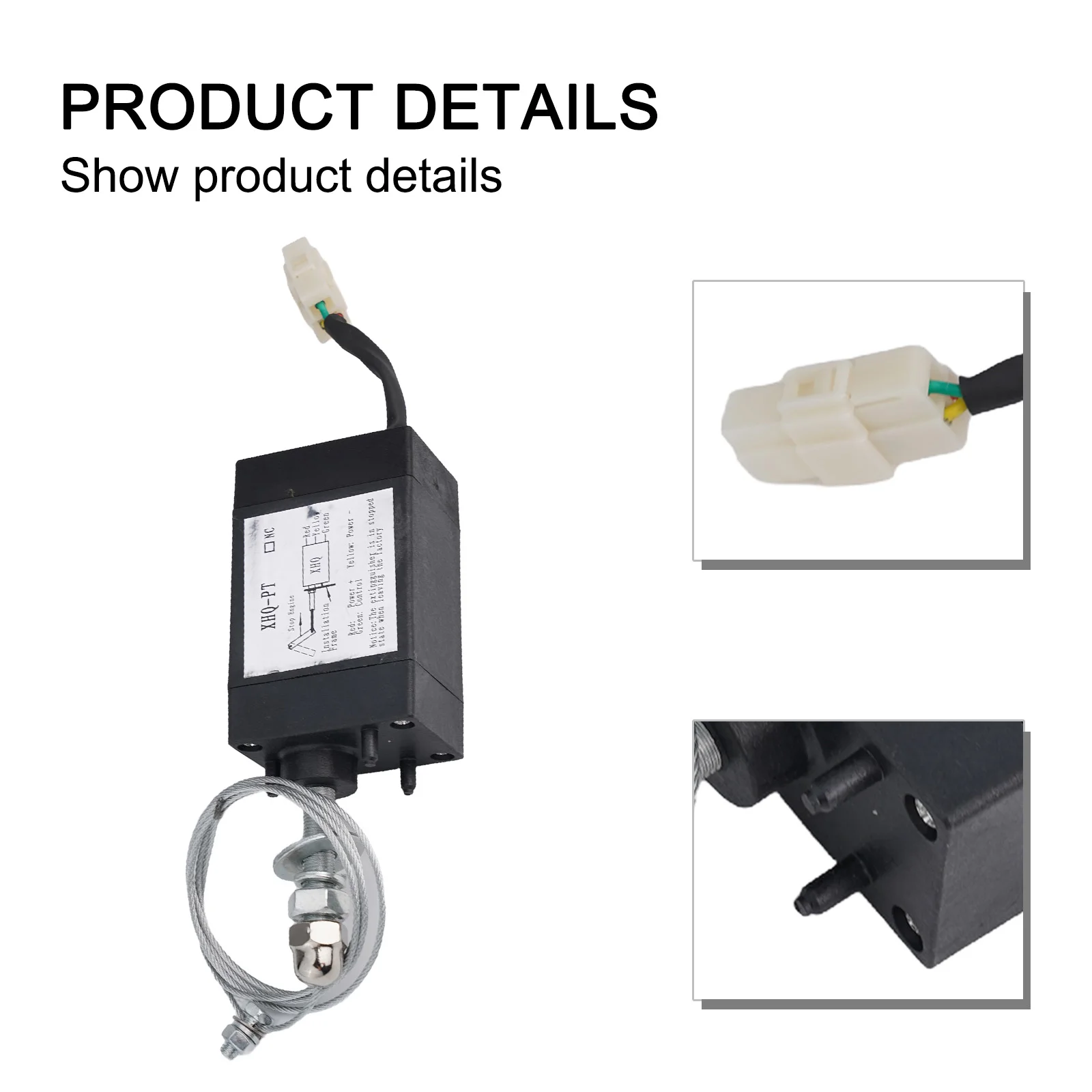 12V 24V Diesel Generator Stop Solenoid Pull Type Normally Open Design for Reliable Engine Shutdown in Industrial Applications