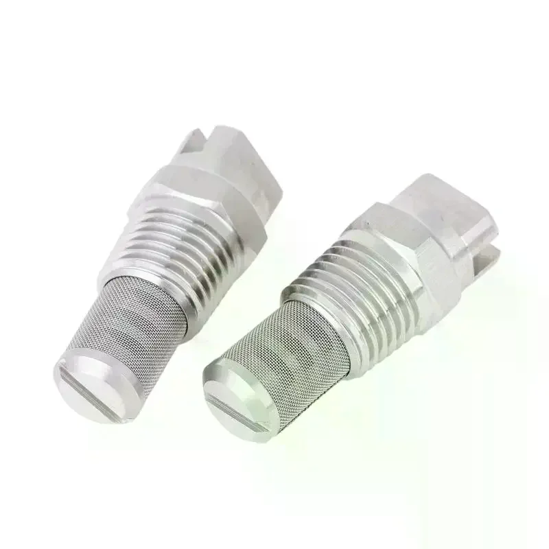 /TPz/1/2Pcs 304 HVV-L Flat Fan Nozzle With Filter V Jet Flat Spray Nozzl For Car Wash Machine Mist Humidifier Accessories