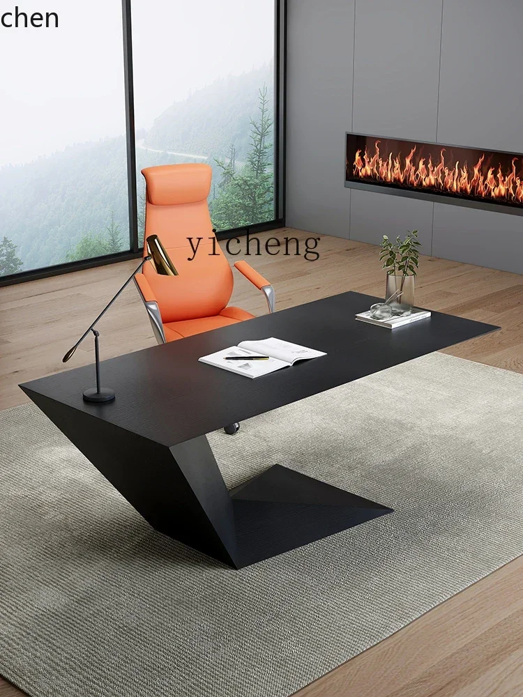 مكتب تنفيذي HT، مكتب فردي بسيط وحديث، مكتب منزلي عالي الجودة، مجموعة مكتب وكرسي