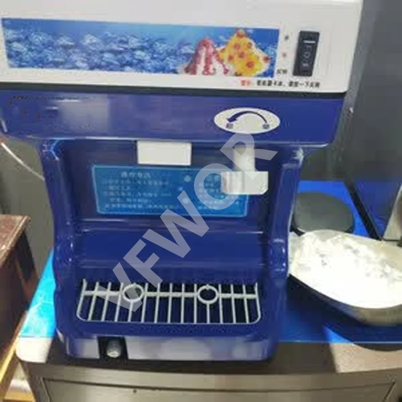 Electric Snow Cone Maker Ice Crusher Block Ice Shaver Machine   Block Shaving Machine for Sale