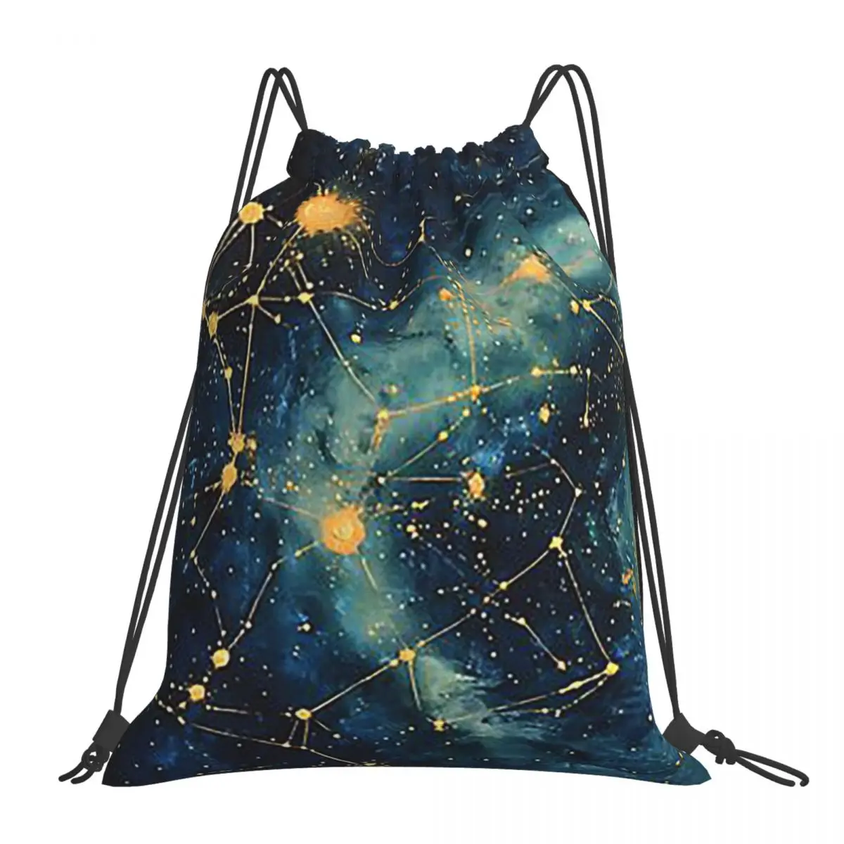 Celestial Cartography Backpacks Fashion Portable Drawstring Bundle Pocket Shoes Bag Book Bags For Man Woman Students