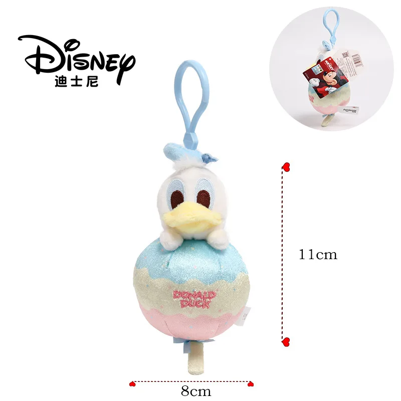 

Плюшевый брелок Disney в форме мороженого с Дональдом Даком, милый кулон-утка для сумки, подарок