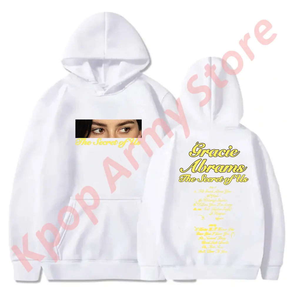 Gracie Abrams The Secret of Us Merch Hoodies New Logo Pullovers Cosplay Women Men Fashion Casual Sweatshirts