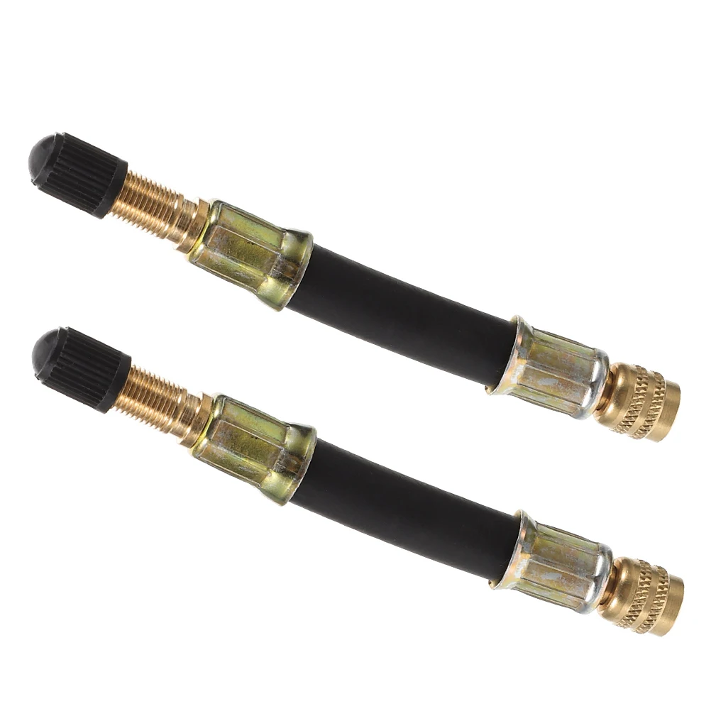 

2pcs Car Inner Tube Extension Firm Practical Versatile Tire Valve Tool Stem Extenders Air Caps Adapter Car Accessory Repair Kit