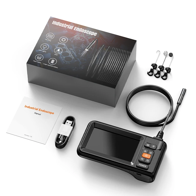 

Industrial Camera Visual Inspection Camera 8.5mm IP67 Waterproof Endoscope Camera with 4.3 Inch IPS Display