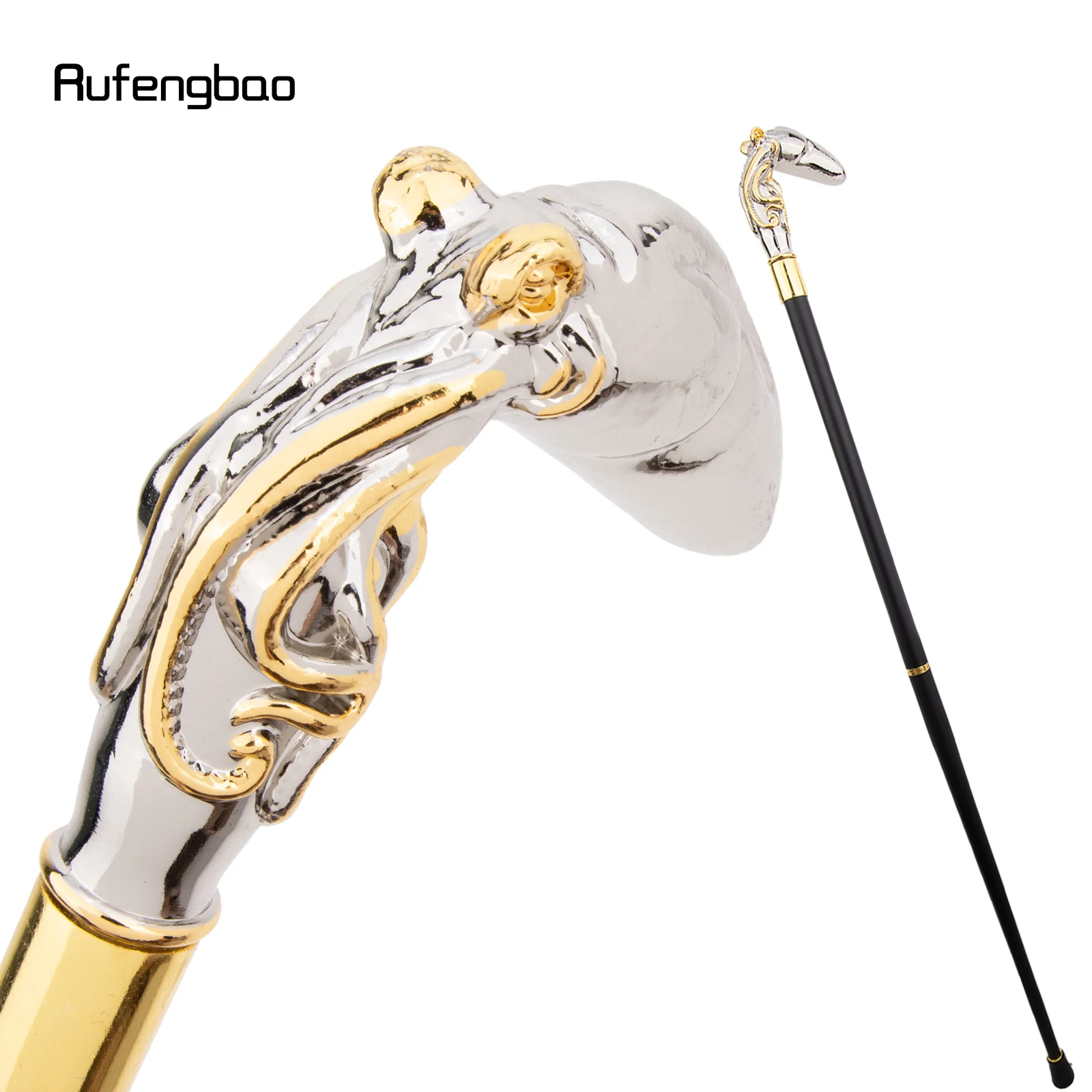 الذهبي الأبيض الأخطبوط الأسماك الحبار عصا للمشي موضة ديكور عصا للمشي شهم أداء أنيق مرحلة قصب 93 سنتيمتر